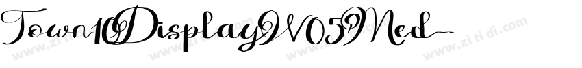 Town10DisplayW05 Med字体转换